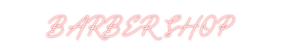 Neon personalizado: BARBER SHOP