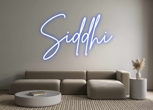 Neon personalizado: Siddhi