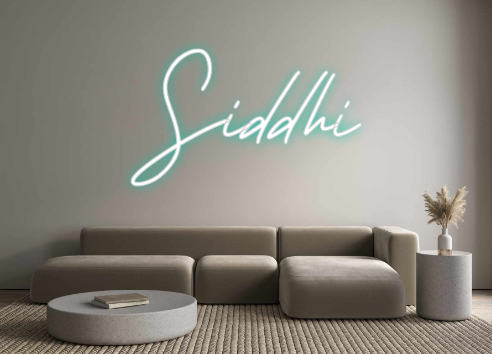Neon personalizado: Siddhi