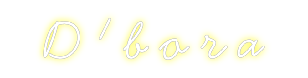 Neon personalizado: D ' b o r a