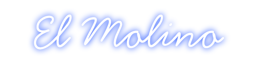 Neon personalizado: El Molino