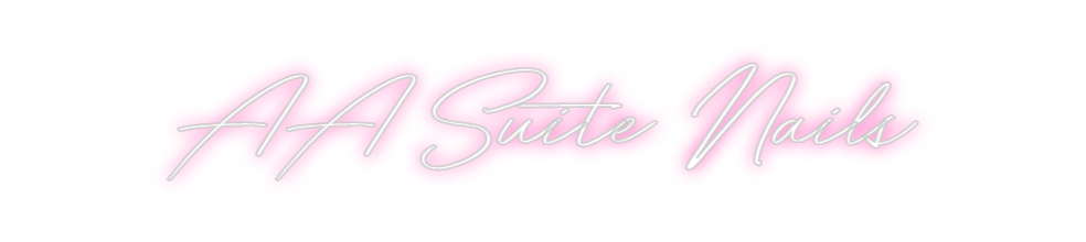 Neon personalizado: AA Suite Nails