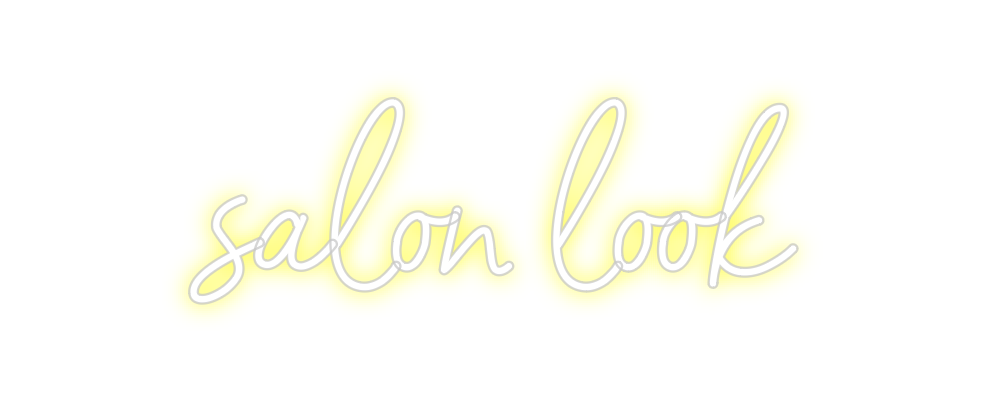 Neon personalizado: salon look