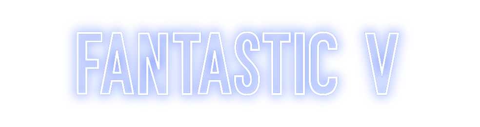 Neon personalizado: FANTASTIC V