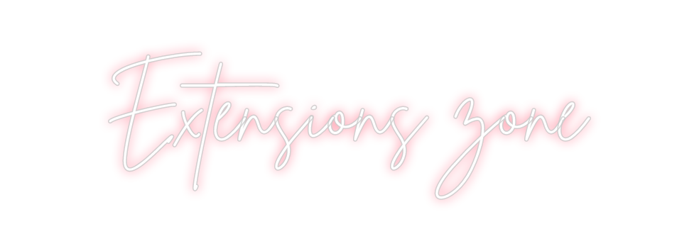 Neon personalizado: Extensions zone