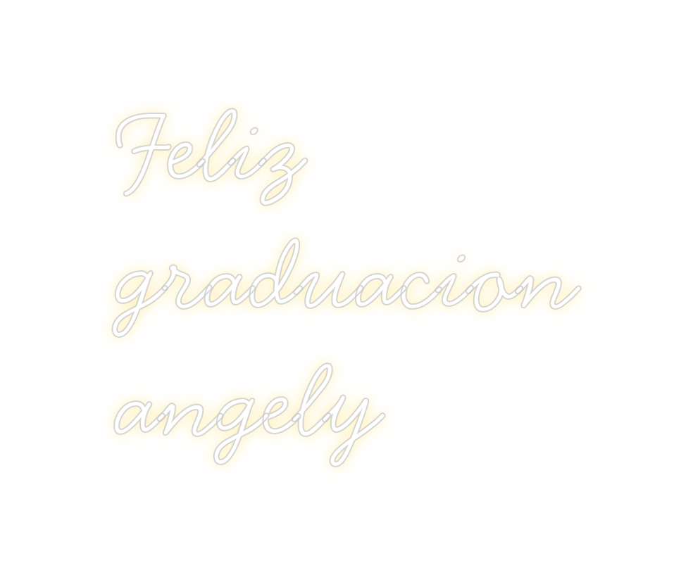 Neon personalizado: Feliz
graduac...