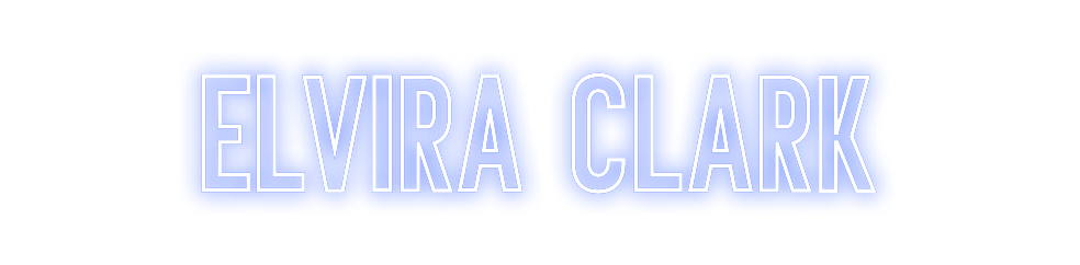 Neon personalizado: Elvira Clark