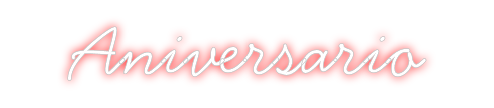 Neon personalizado: Aniversario