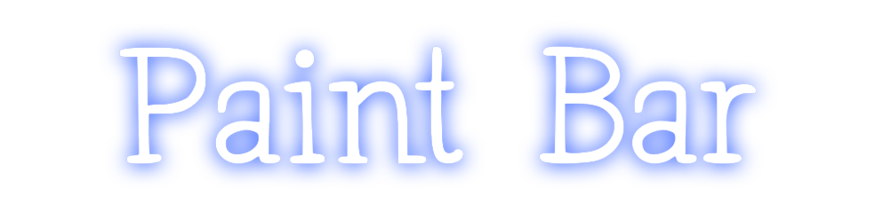 Neon personalizado: Paint Bar