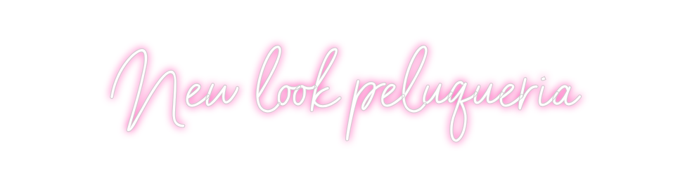 Neon personalizado: New look pelu...