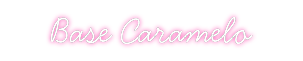 Neon personalizado: Base Caramelo