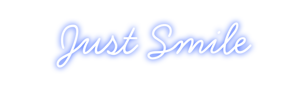 Neon personalizado: Just Smile