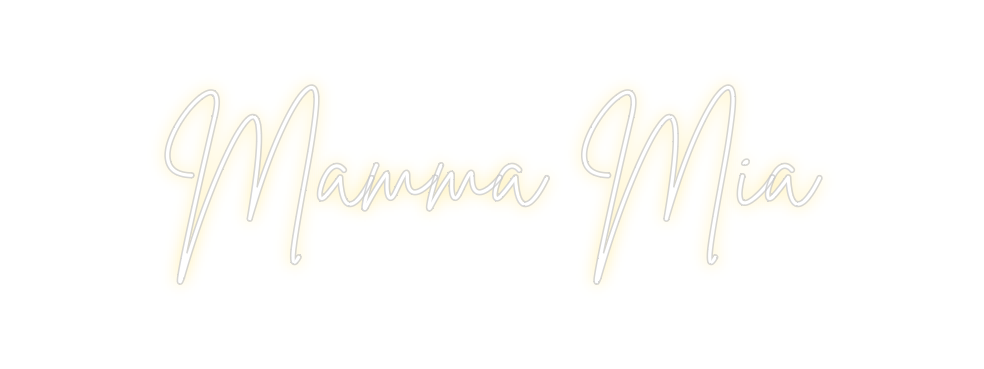 Neon personalizado: Mamma Mia