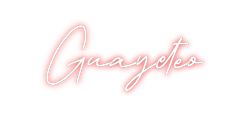 Neon personalizado: Guayeteo
