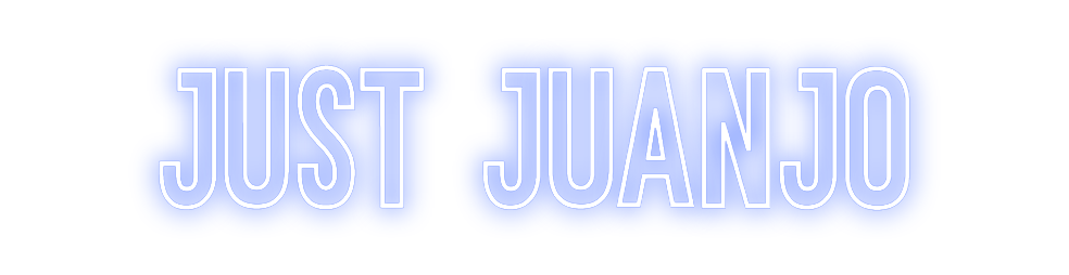 Neon personalizado: just juanjo