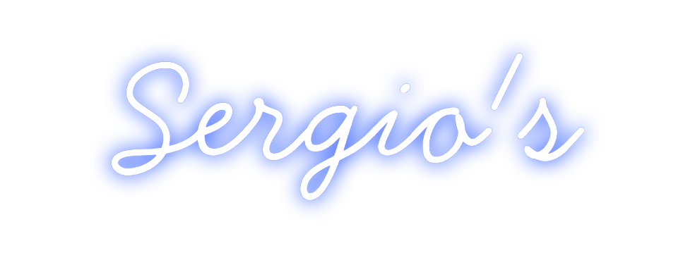Neon personalizado: Sergio's