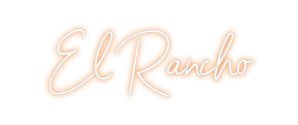 Neon personalizado: El Rancho