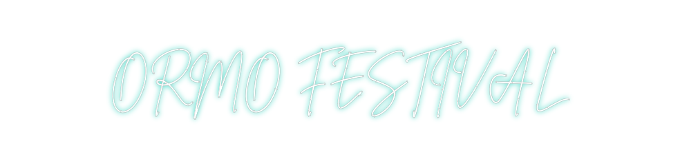 Neon personalizado: ORMO FESTIVAL
