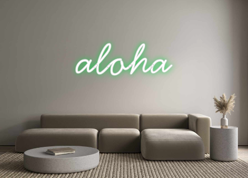 Neon personalizado: aloha