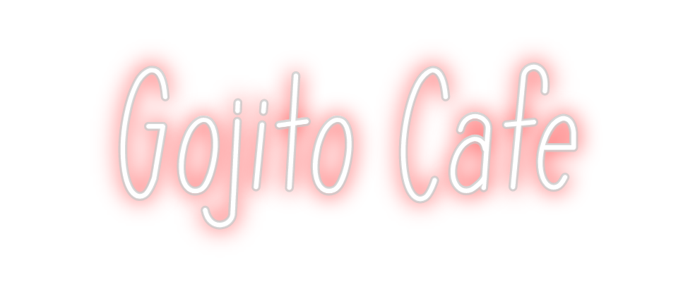 Neon personalizado: Gojito Café