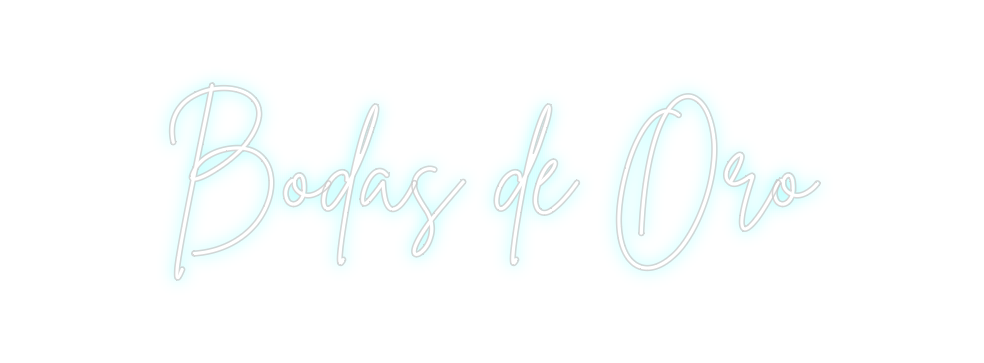 Neon personalizado: Bodas de Oro