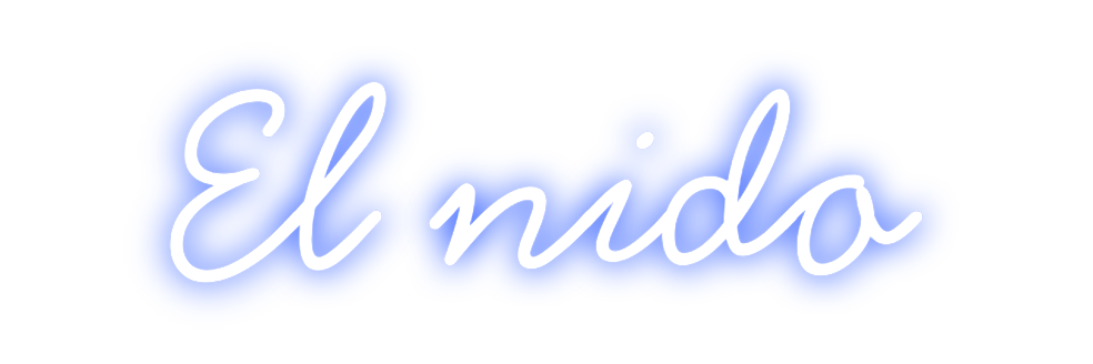 Neon personalizado: El nido