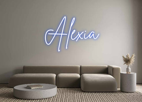 Neon personalizado: Alexia