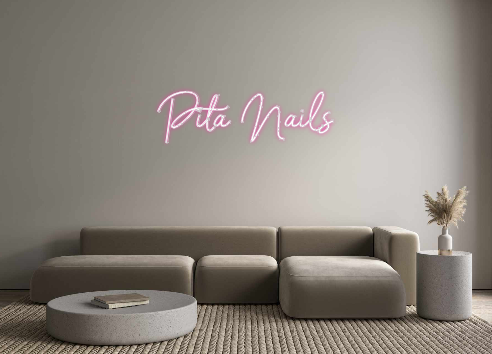 Neon personalizado: Pita Nails