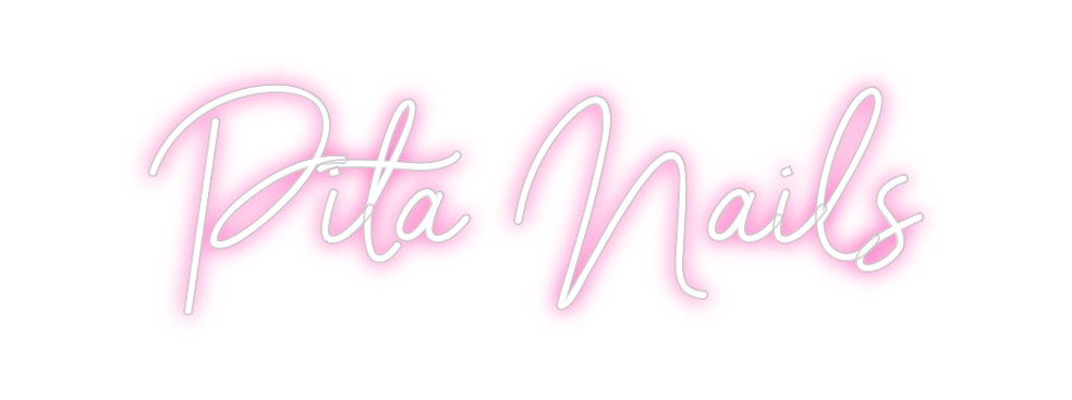 Neon personalizado: Pita Nails