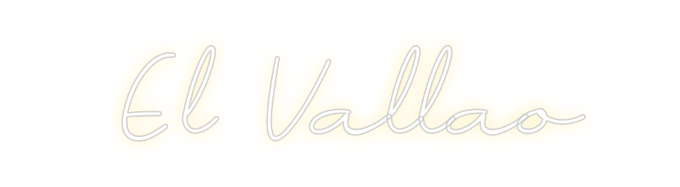 Neon personalizado: El Vallao