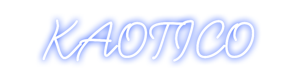 Neon personalizado: KAOTICO
