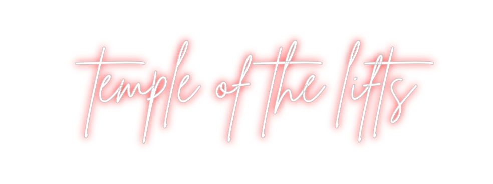 Neon personalizado: temple of the...