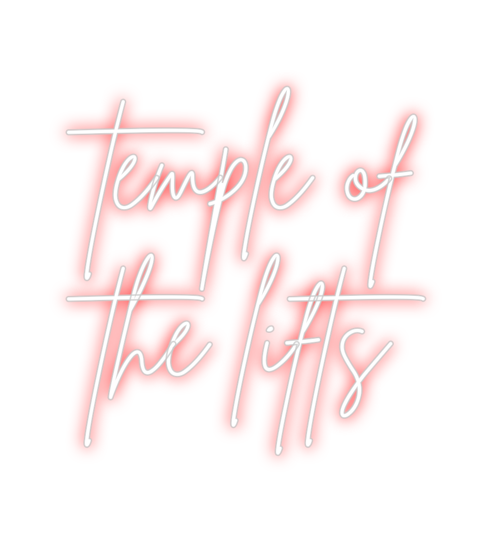 Neon personalizado: temple of 
th...