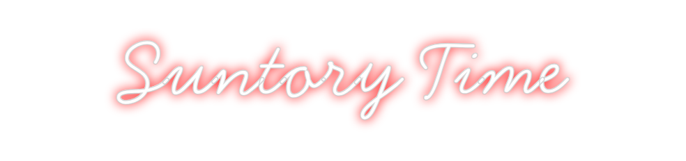 Neon personalizado: Suntory Time