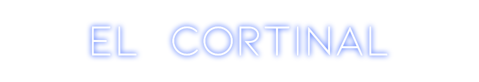 Neon personalizado: EL  CORTINAL