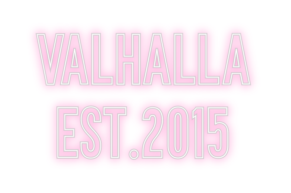 Neon personalizado: VALHALLA
Est....