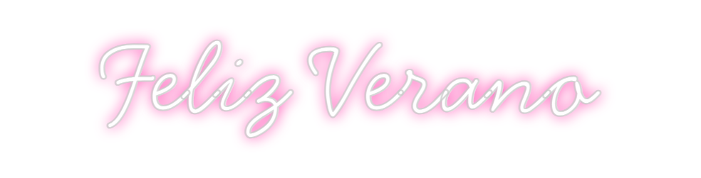Neon personalizado: Feliz Verano