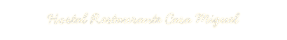 Neon personalizado: Hostal Restau...