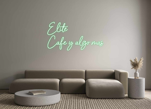 Neon personalizado: Elite
Cafe y ...