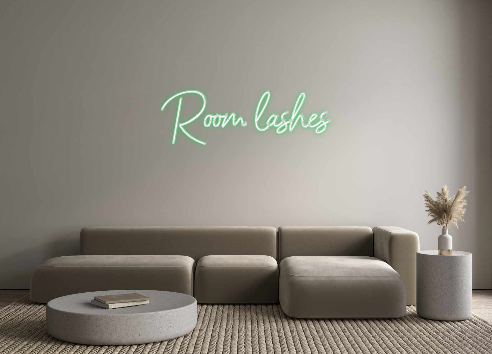 Neon personalizado: Room lashes