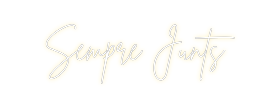 Neon personalizado: Sempre Junts