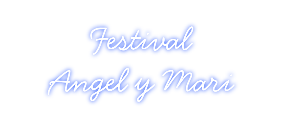 Neon personalizado: Festival
Ange...