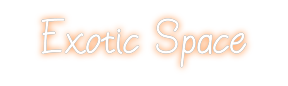 Neon personalizado: Exotic Space