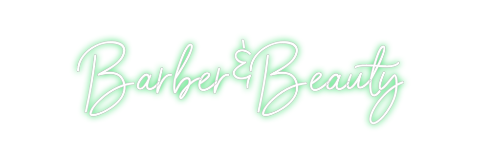 Neon personalizado: Barber&Beauty
