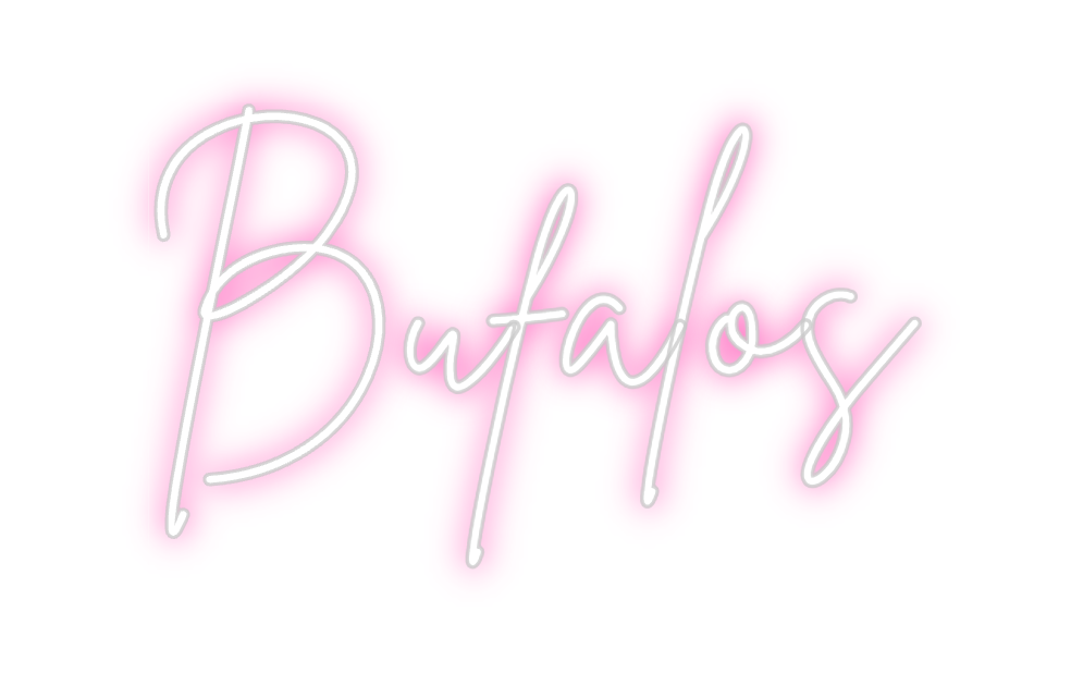 Neon personalizado: Bufalos