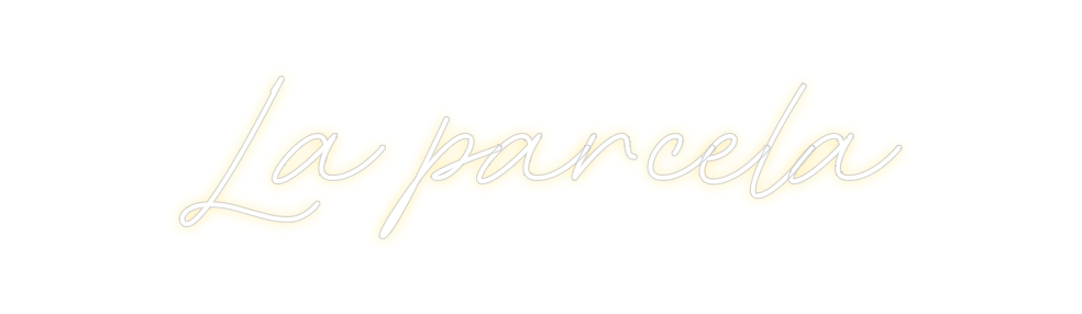 Neon personalizado: La parcela
