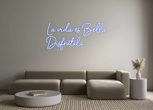 Neon personalizado: La vida es Be...