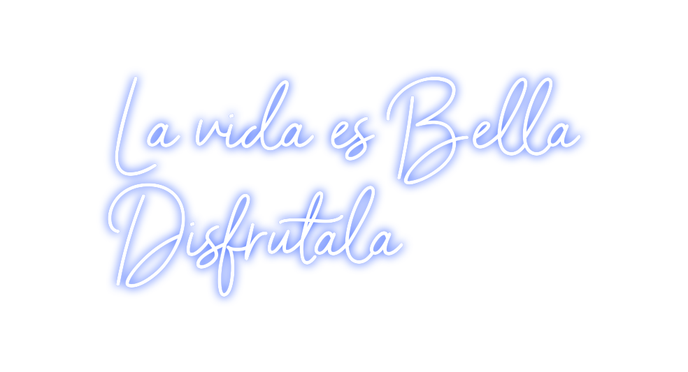 Neon personalizado: La vida es Be...