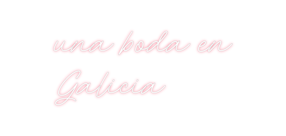 Neon personalizado: una boda en
G...