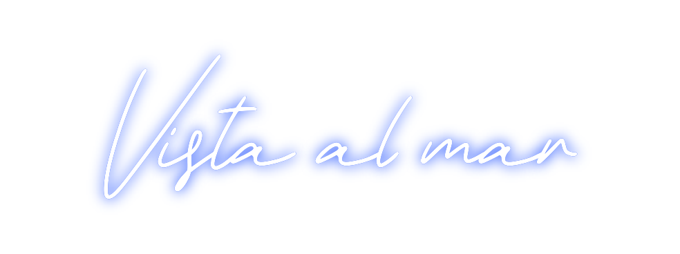 Neon personalizado: Vista al mar
